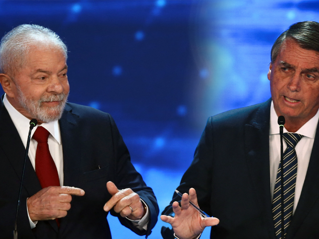 Lula Da Silva y Bolsonaro en el debate presidencial 2022